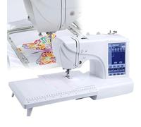 Macchina da cucire e ricamare automatica, con 158 disegni integrati, schermo LCD touch screen, 210 lettere, 30 bordi per vestiti, cappelli