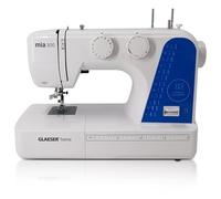 Macchina da cucire Easy GLAESER® Home Mia 300 | Macchina da cucire per principianti | Infilatore automatico | 24 punti - Varianti | Facilissimo da usare bianco/blu