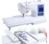 Macchina da cucire elettrica, Macchina da cucire automatica per cucire e ricamo con touchscreen a LED da 7 pollici, 132 punti e 158 modelli, 210 caratteri alfabetici, 30 modelli per ricamo a casa