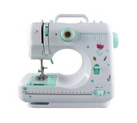 Macchina Da Cucire For Uso Domestico 12 Punti Multifunzione Doppio Filo Rammendo Luce Notturna A LED Mini Toppa Manuale Professionale Cucire Senza Fatica(B)