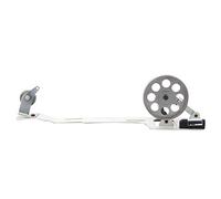 Macchina da cucire industriale bobina vento in acciaio inossidabile ad alta resistenza piccola ruota 2 1/2 pollice per macchine ad ago singolo Juki argento