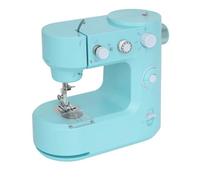 Macchina da Cucire, Macchina da cucire portatile elettrica Mini Stitch Mending Crafting LED Light 5 applicazione punti(Blauw)