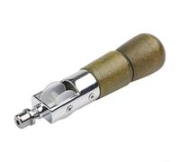 Macchina da cucire manuale in pelle, strumento di cucitura manuale portatile con legno e struttura in metallo, per lavori fai da te, riparazioni e progetti artistici, set punteruolo multifunzionale