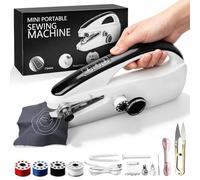 Macchina da cucire manuale, mini macchina da cucire portatile, elettrica portatile, per principianti, cucitrice rapida con una sola mano per tessuti, vestiti, riparazioni a casa