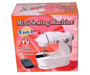 MACCHINA DA CUCIRE MINI SEWING MACHINE 4 IN 1 PORTATILE 220V O BATTERIE