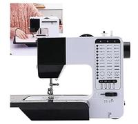 Macchina da cucire per principianti con 38 punti, filettatura automatica e luce LED, cucitrice da tavolo portatile per la trazione, riparazione del tessuto, funzione di inverso facile, strumento artig