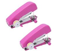 Macchina da cucire portatile, 2 pezzi portatile a portata di mano Mini cucitrice manuale per cucire a mano Strumento per cucito per artigianato fai-da-te Viaggi domestici