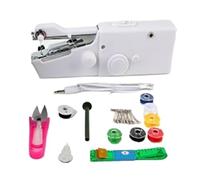 Macchina Da Cucire Portatile Elettrica For Uso Domestico Piccola Set Accessori E Strumenti For Cucire Un Piacere Senza Sforzo(White)