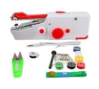 Macchina Da Cucire Portatile Elettrica For Uso Domestico Piccola Set Accessori E Strumenti For Cucire Un Piacere Senza Sforzo(Red)
