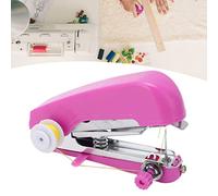 Macchina da Cucire Portatile, Mini Macchina da Cucire Manuale Viola Leggera Tascabile Macchina da Cucire Portatile Pratico Strumento da Cucito per Artigianato Fai-da-te Uso
