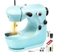 Macchina da Cucire Portatile Mini Macchina Per Cucire Professionale, taglia Macchine da Cucire Led Elettrica Sewing Machine CucirePrincipianti Bambini Adatta Vestiti Tende Tessuto Fai