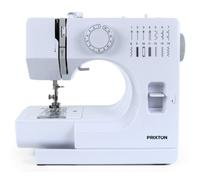 PRIXTON Macchina da cucire P115, 14 punti diversi, 2 velocità, cassetto per accessori, lampada e pedale inclusi