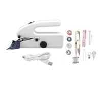 Macchina da cucito portatile Mini Macchina elettrica Mending Electric Strumento di cucitura rapida per principianti per adulti Viaggi domestici Progetti fai -da -te ABS Acciaio