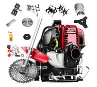 Macchina da giardino multifunzione a 4 tempi, con 8 accessori, per paesaggistica e agricoltura