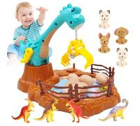 Macchina da gioco di artigli, macchina per artiglio di dinosauro | Small Giocattoli Claw Dinosaur Macchina per i | Gioco interattivo da ufficio, Animali in miniatura Clip figure per 3+ ragazzi e