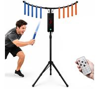 Macchina da gioco di reazione interattiva, gioco di sfida di reazione | Con gioco riflesso a velocità regolabile, modalità for giocatore singolo e due, for sale giochi familiari(Black)