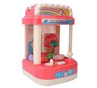 Macchina da Gioco per Bambole con Luce e Musica per Un Gioco Coinvolgente - Perfetto per i Bambini, Joystick a 360 Gradi, Struttura in Plastica Resistente - 1 Set (Pink)