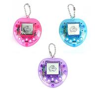 Macchina da Gioco Portatile per Animali Virtuali per Giocattoli per Bambini, Set di Giocattoli Digitali per Animali Domestici in Plastica di 3 Giochi Elettronici per il Tempo dei Genitori e