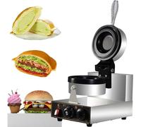 Macchina da hamburger a 1300 W, fornaio per waffle gelato, 0-5 minuti di tempo, temperatura regolabile (50-300 ℃), per ristoranti e snack bar,A