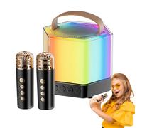Macchina da karaoke all'aperto, altoparlante portatile con microfono | Altoparlante di karaoke esterno portatile | Strumento di intrattenimento sonoro stereo per feste, incontri familiari, barbecue ne
