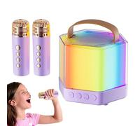 Macchina da karaoke all'aperto, altoparlante portatile con microfono, altoparlante portatile con microfono, Rich Accompagnamenti vocali Forniture di musica sonora per attività all'aperto, feste di ami