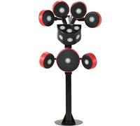 Macchina da kickboxing autoportante con 12 cuscinetti bersaglio - Supporto per sacco da boxe resistente da pavimento per pratica di boxe, ideale per bambini e adulti