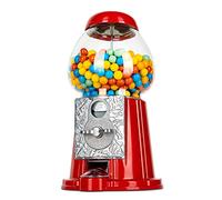 Macchina da masticare in metallo da 27,9 cm - Dispenser di caramelle a gettoni - Vending Vintage Retro Candy Kid Chewing Piggy Bank Adult Classic Jellybean Bubble Gum