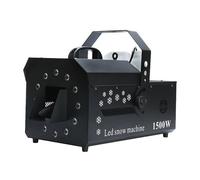 Macchina da neve, 1500 W, cannone da neve con 12 luci LED, serbatoio dell'acqua da 5 l, macchina per fiocchi di neve, 3 modalità di illuminazione per feste, Halloween, matrimonio, DJ