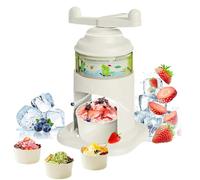 Macchina da neve con maniglia, grattugiatrice per gelato con stampi per ghiaccio riutilizzabili in plastica, raschietto professionale per bar di casa, feste estive e dessert