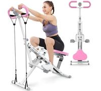 Macchina da palestra pieghevole per squat e cavalcate, da donna, per allenamento a casa per addominali e glutei, con display LCD e
