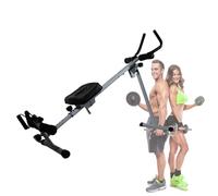 Macchina da Remo Pieghevole, Vogatore Resistenza Regolabile, Ab Trainer Multifunzione, Glutei Addominali Gambe, Allenamento Completo, Home Gym Silenzioso