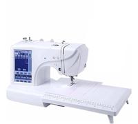 Macchina da ricamo elettrica, macchina da cucire automatica portatile con ampio touch screen LCD, 158 disegni incorporati e 210 lettere, per fai da te artigianale