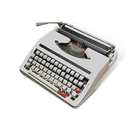 Macchina da Scrivere elettrica Vintage per scrittori creativi, Perfetta per Note e Lettere, aggiunta Unica a Qualsiasi Spazio, Design Durevole 30 x 30 x 10 cm, pesa 5 kg