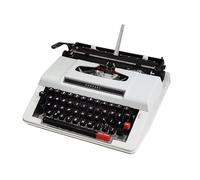 Macchina da scrivere elettrica vintage per scrittura creativa, elaboratore di testi compatto per casa e ufficio, tastiera retrò per lettere e note
