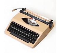 Macchina da scrivere manuale classica, facile da installare per autori e scrittori. Macchina da scrivere vecchio stile, metallo nero vintage per un'esperienza di scrittura nostalgica, arredamento pe