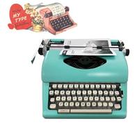 Macchina da scrivere manuale classica, macchina da scrivere tradizionale in metallo con pulsanti flessibili per una scrittura chiara, ideale per scrittura creativa, design retrò