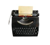 Macchina da scrivere manuale classica, macchina da scrivere tradizionale, perfetta, senza alimentazione, stampa a due colori, per appunti, lettere, scrittura creativa, scrittori letterari, (nero)