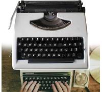 Macchina da scrivere manuale classica, macchina da scrivere vintage con stampa a due colori per scrittori esperti e principianti, perfetta per gli amanti del retrò