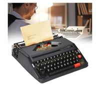 Macchina da scrivere manuale classica retrò, macchina da scrivere for casa e ufficio, macchina da scrivere meccanica for scrittori e amanti degli autori(Black)