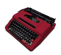 Macchina da scrivere manuale d'epoca completamente meccanica, creazione artigianale retrò, insegnamento dei principi meccanici, esperienza di digitazione immersiva
