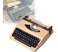 Macchina da Scrivere Manuale in Stile retrò Tradizionale per scrittori, Macchina da Scrivere Inglese Meccanica Vecchio Stile per Appunti, Lettere o Scrittura Creativa, Porta