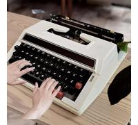 Macchina da scrivere manuale inglese retrò, portatile e facile da usare, perfetta per scrivere romanzi e progetti creativi ovunque