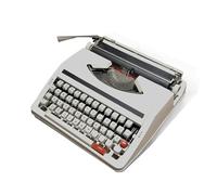 Macchina da scrivere manuale, portatile e facile da usare, design vecchio stile, include nastro rosso e nero, perfetta per gli appassionati di scrittura Chengxin 7-8
