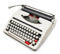 Macchina da scrivere manuale portatile per appunti, lettere e scrittura | Tastiera tradizionale inglese con stile retrò in bianco e nero per una digitazione manuale mirata senza distrazioni digitali.