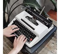 Macchina da Scrivere Manuale Portatile Tradizionale, Elegante e Durevole, elaboratore di Testi Classico, Macchina da Scrivere retrò Classica Vintage per scrittori, 30