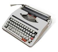 Macchina da scrivere manuale portatile tradizionale, macchina da scrivere inglese meccanica, con trasporto di una valigia, for prendere appunti, lettere, memorie