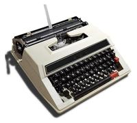 Macchina da scrivere manuale portatile tradizionale, macchina da scrivere inglese meccanica, con trasporto di una valigia, for prendere appunti, lettere, memorie