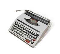 Macchina da Scrivere Manuale Portatile Vintage, Facile da Usare con Il Nastro Rosso e Nero, Compatto