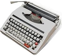 Macchina da Scrivere Manuale retrò, Macchina da Scrivere Inglese Meccanica Creativa, Decorazioni per La Casa Funzionale di Ispirazione Vintage, Scrittura Libera, Ottimo per Lettere, A, White