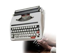Macchina da Scrivere Manuale retrò, Macchina da Scrivere Manuale Tradizionale, con Custodia per Il Trasporto, Portatile e Facile da Usare, per Soggiorno, Camera da Letto, Studio